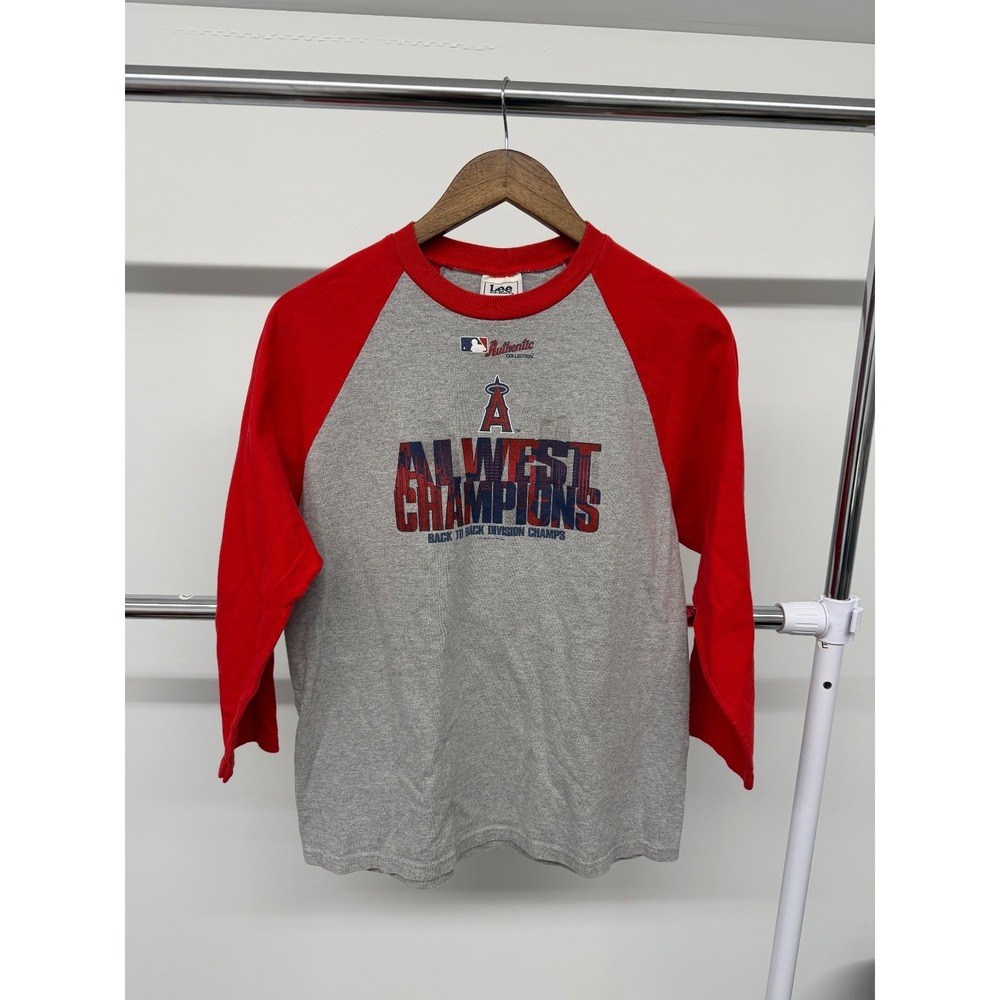 MLB Los Angelos Angels All West Champions‎ Baseball Tee Size XL